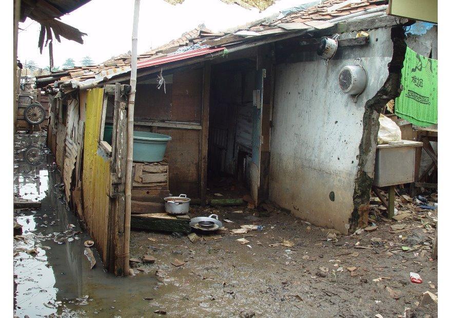 Photo slums in jakarta