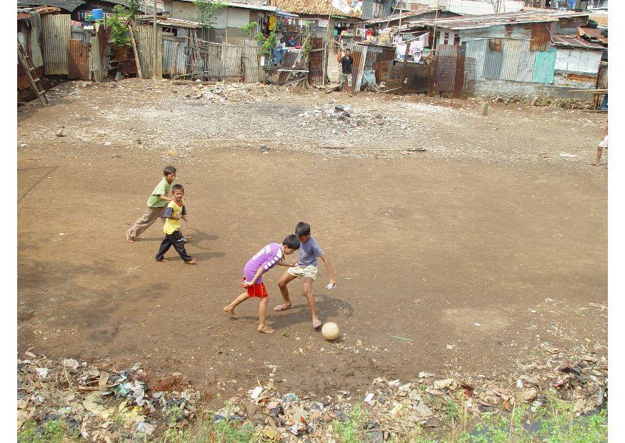 Photo slums in jakarta