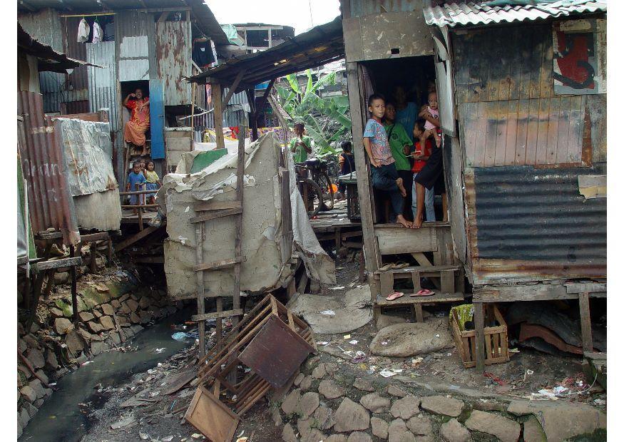 Photo slums in jakarta