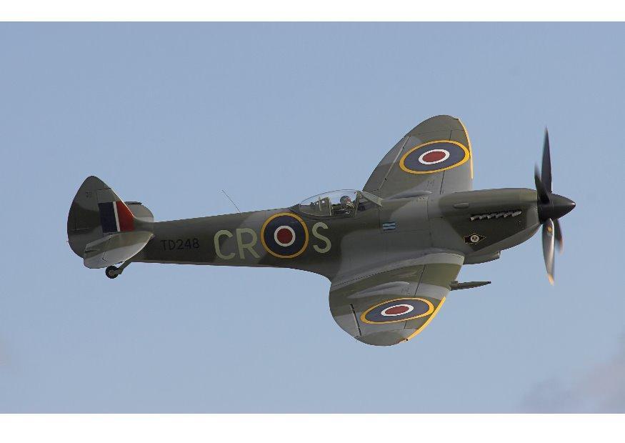 Photo spitfire fighter plane