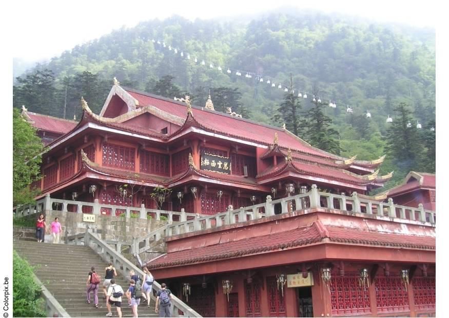 Photo temple at mount emei