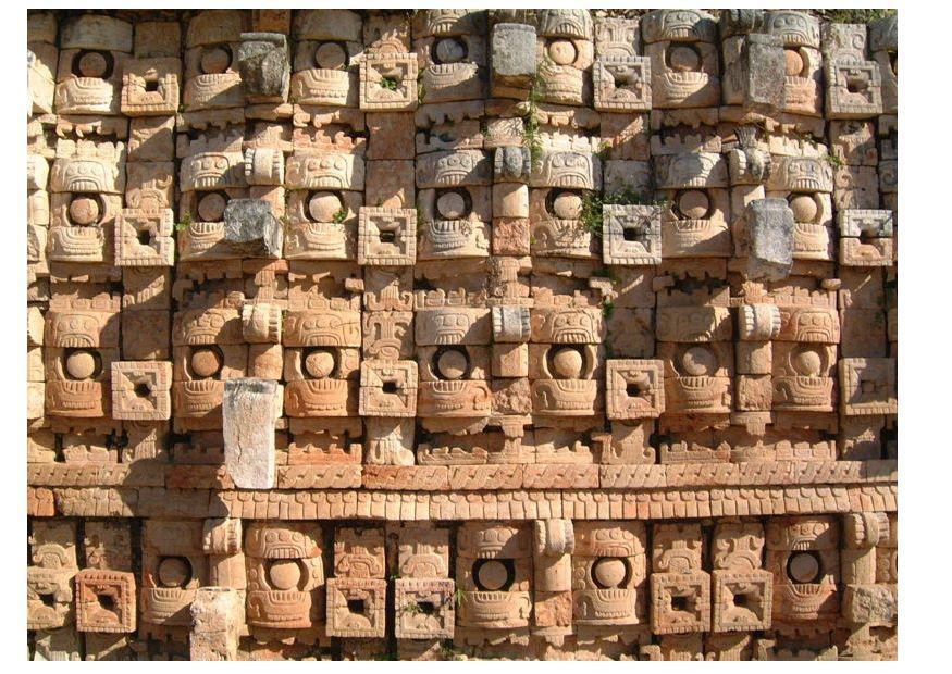 Photo temple of masks, yucatan