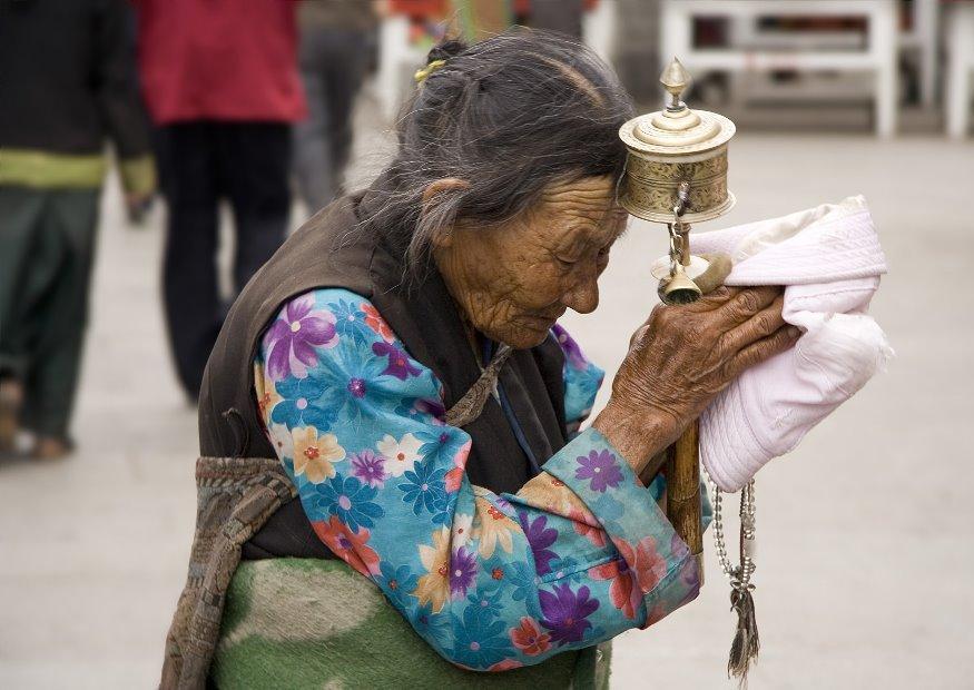 Photo tibetan woman