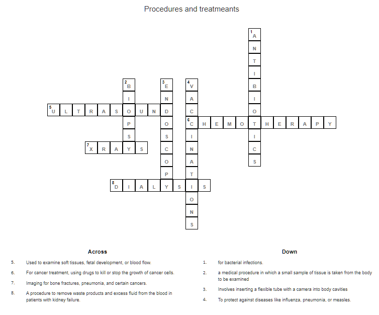 crossword puzzle